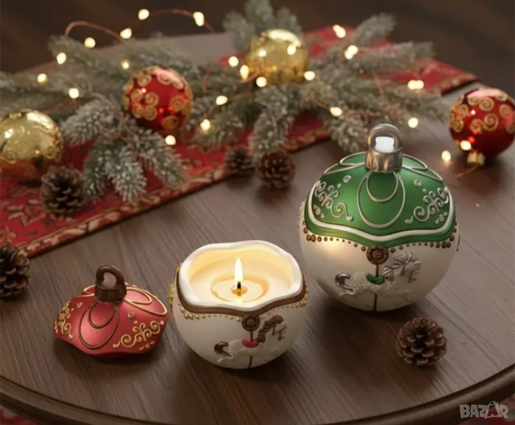 Молд бурканче коледна топка , снимка 1