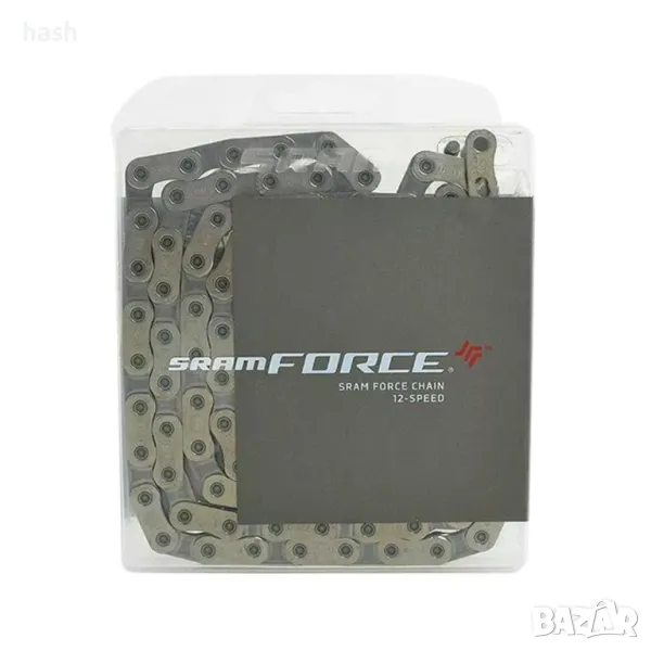 Верига Sram Force D1 114 връзки с Powerlock 12 Speed ​​Silver 12 Speed, снимка 1