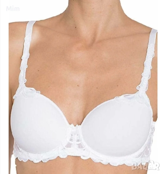 Triumph 80 B Бял сутиен с дантела , снимка 1