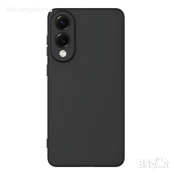 Силиконов кейс iPaky матиран, За Samsung Galaxy S25 Edge, Черен, снимка 1