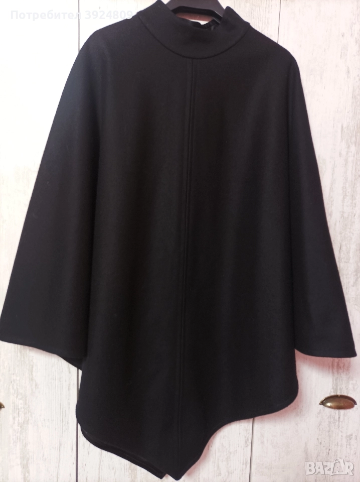 Черно елегантно пончо, снимка 1