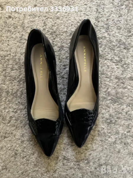 Обувки на ток от естествена кожа, снимка 1