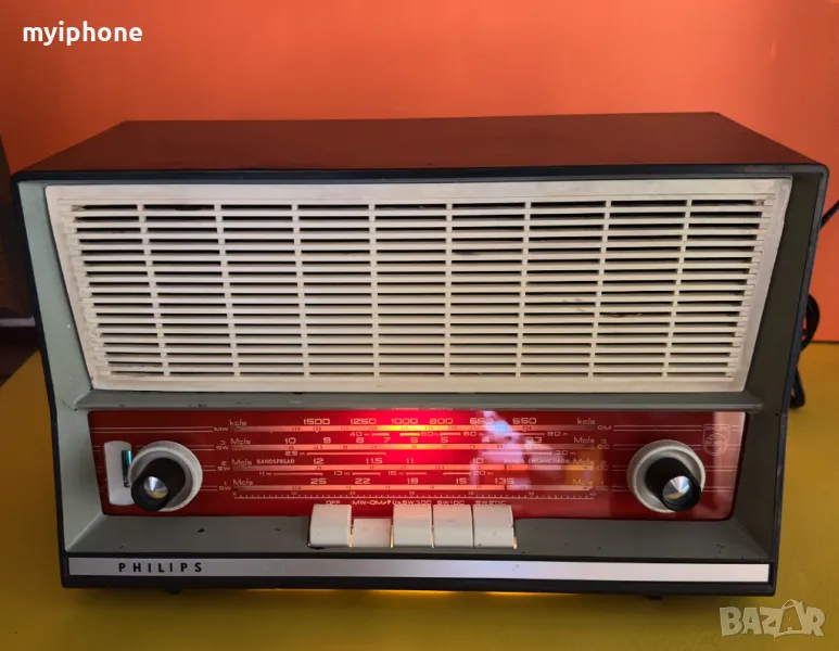 Ретро Лампово Радио Philips Работи, снимка 1