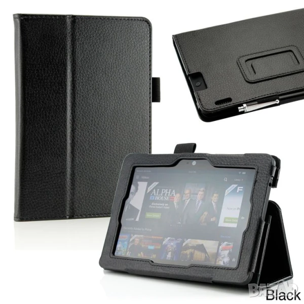 10-инчов Android таблет с HD дисплей, Dual SIM, 16GB памет, кожен калъф и вградени камери , снимка 1