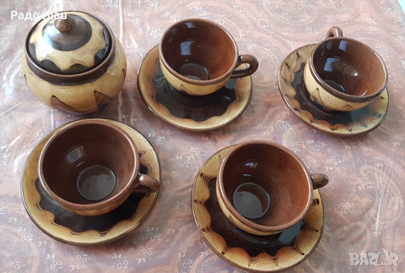 Сервиз керамичен за кафе чай в битов стил, снимка 1