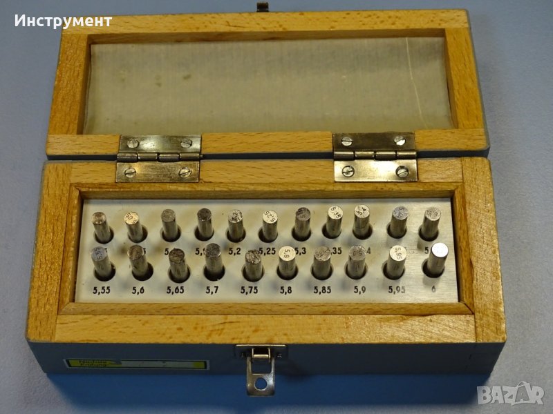 Комплект измервателни цилидрични щифтове Ф5-Ф6 mm dia calipers, снимка 1