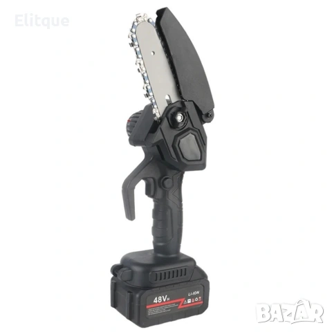 Акумулаторен мини верижен трион 6", Комплект с 2 батерии 6000mAh и куфар, снимка 11 - Други инструменти - 53326001