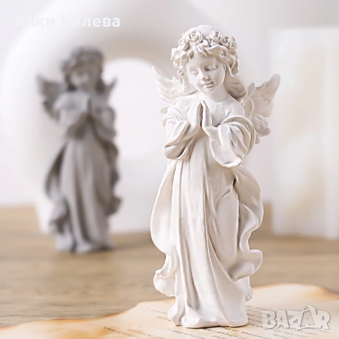 Силиконов молд „Молещо се ангелче“ – за свещи, сапуни, гипс и смола