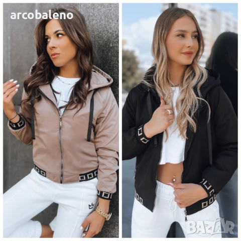 Дамско бомбър яке с качулка SELENE, 2цвята 