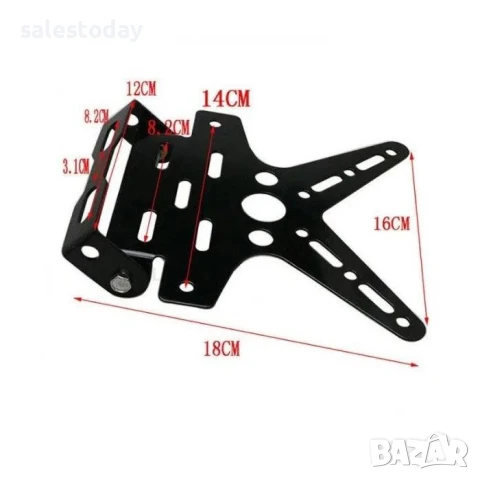 Стойка за номер за мотор, скутер или АТВ, алуминиева, снимка 3 - Аксесоари и консумативи - 44988221