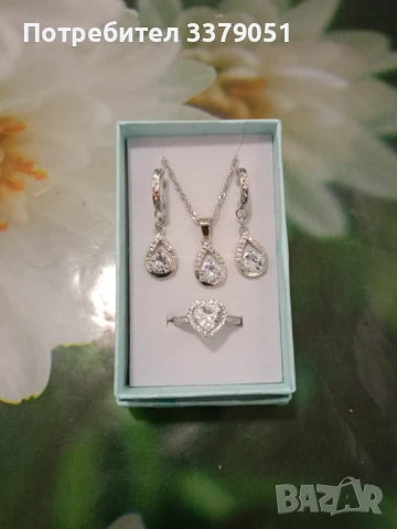 Продавам дамски сребърни комплекти , снимка 7 - Бижутерийни комплекти - 50701316
