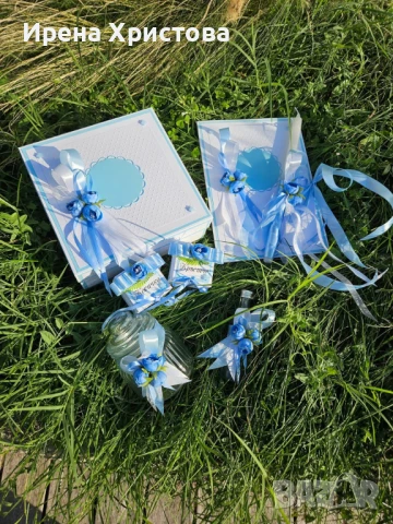 Комплект за кръщене. Наличен! , снимка 3 - Декорация - 51314395