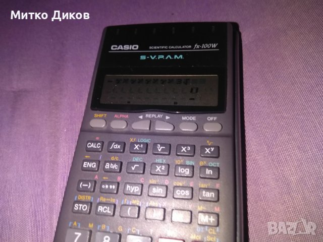 Casio fx-100W калкулатор марков с много функции работещ, снимка 3 - Друга електроника - 39457271