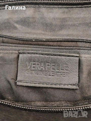 Vera Pelle чанта от естествена кожа, снимка 4 - Чанти - 52801724