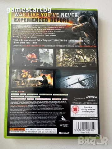 Call of Duty: World at War за Xbox 360/Xbox one, снимка 2 - Игри за Xbox - 49588246