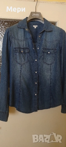 Дънкова риза, снимка 2 - Ризи - 53858513