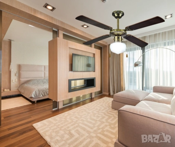 Вентилатор 42''  таванен, 60W осветление, 1бр крушки, снимка 5 - Други стоки за дома - 52100151