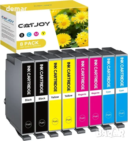 Комплект 8 съвместими мастилници CATJOY 604XL за Epson XP и WF
