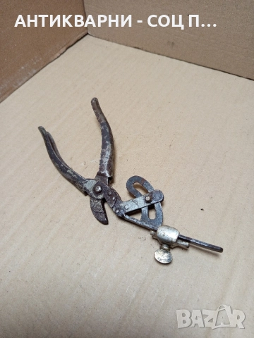 Стари Български Клещи За Чапраз На Банцингови Ленти. , снимка 2 - Антикварни и старинни предмети - 52578079