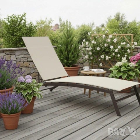 Шезлонг с регулируема облегалка - стил и гарантиран комфорт, снимка 4 - Градински мебели, декорация  - 53833338