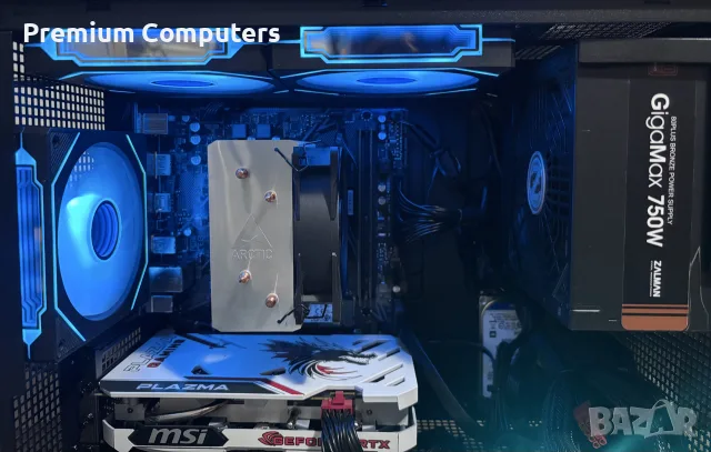 Геймърски сетъп/компютър Ryzen 5600XT/RTX4060 8GB/16 Ram/512 ssd/750 HDD/750W +Монитор и периферия, снимка 4 - Геймърски - 56166919
