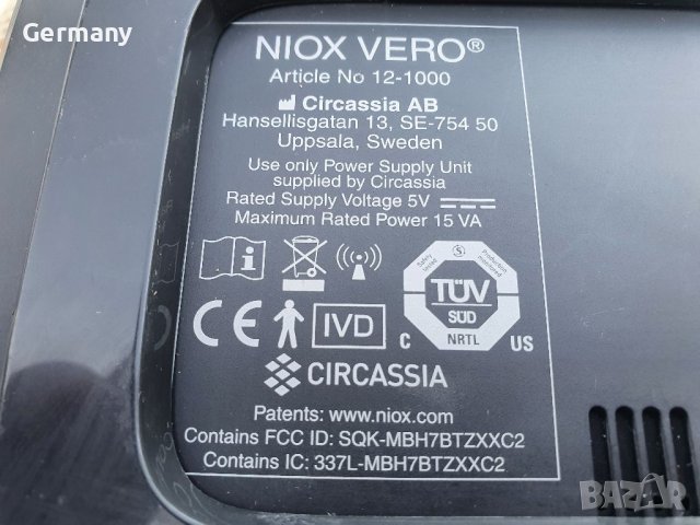 NIOX VERO Тест Монитор за измерване на азотния окис в издишания въздух, снимка 9 - Медицинска апаратура - 40522591