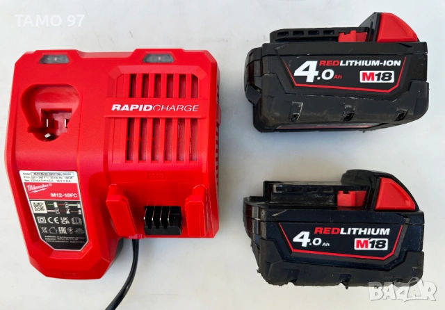 Milwaukee HD18 HX - Акумулаторен перфоратор 2x18V 4.0Ah като нов!, снимка 6 - Перфоратори - 53713954