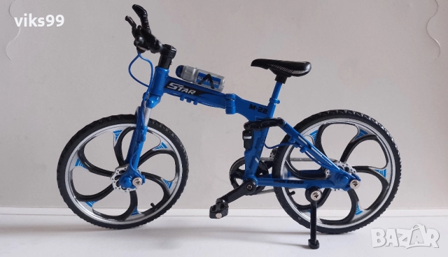 Mini 1:10 Alloy Bicycle Model Metal Finger Mountain Bike, снимка 2 - Колекции - 52590247