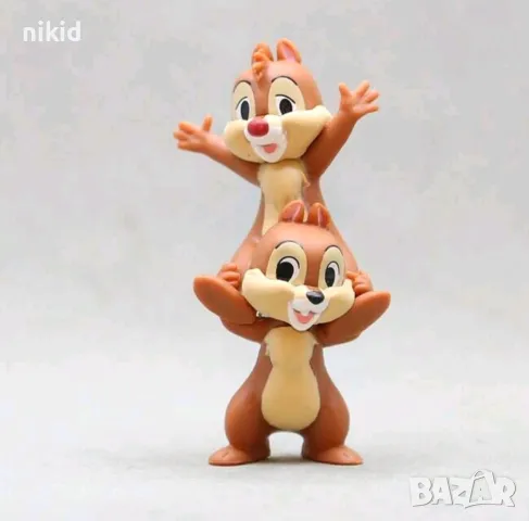 Чип и Дейл Дисни пластмасова фигурка за игра и украса торта топер декор