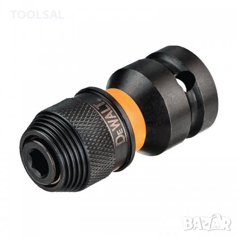 Адаптор DeWALT за вложка квадрат - квадрат, 1/2" х 1/4", 52 мм, DT7508