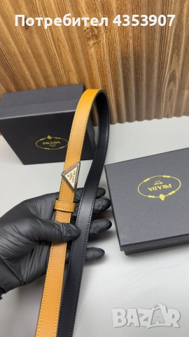 Prada колан естествена кожа, снимка 3 - Колани - 53614580