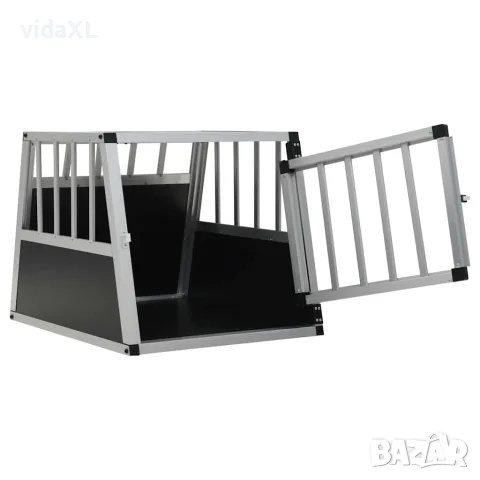 vidaXL Кучешка клетка с една врата, 54x69x50 см, снимка 5 - За кучета - 56146191