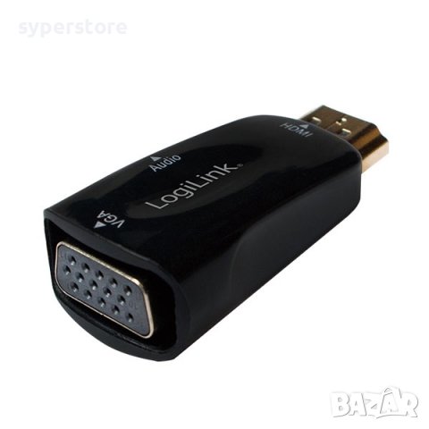 Адаптер HDMI M - VGA F + 3.5mm 1080p Logilink CV0107 SS301181 Мъжко-Женско, снимка 2 - Друга електроника - 39398967