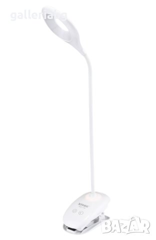 LED настолна лампа с щипка и USB , снимка 1 - Настолни лампи - 41932006