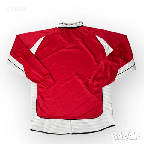 Umbro Vintage 00's Y2K Center Logo Sport Long Sleeve Polo Shirt, снимка 3 - Блузи - 52021522