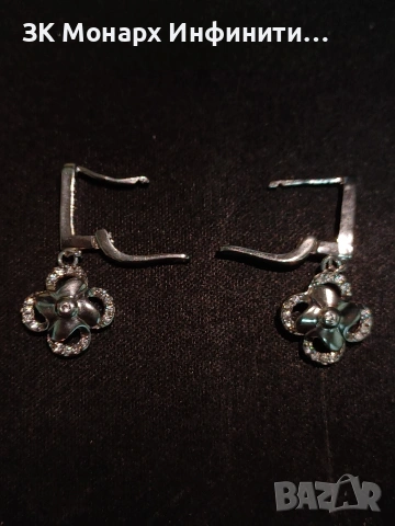 Сребърни Обеци , снимка 2 - Обеци - 52683922