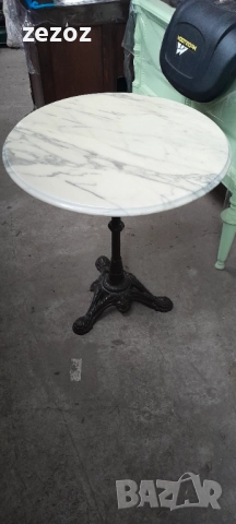 Маса с мрамор и метал-№122, снимка 2 - Маси - 52846961