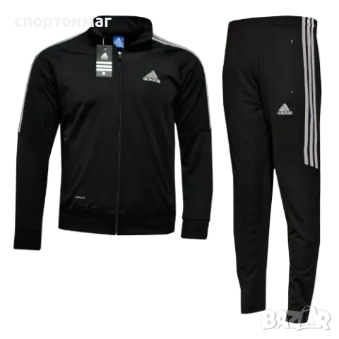 Мъжки анцуг ADIDAS CLASSIC черен / бяло ИЛИ черен / сиво, снимка 3 - Спортни дрехи, екипи - 49891409