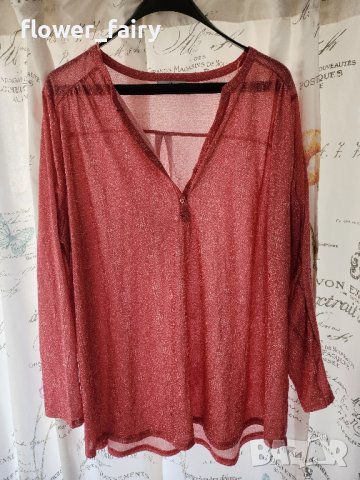 дамска блуза,тип риза,размер 2хл, снимка 3 - Ризи - 44158175