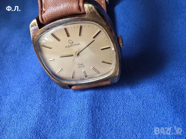 Certina Club 2000 Gold 20k, снимка 2 - Мъжки - 56337480