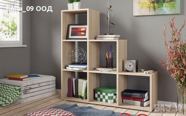 Стълбовидна етажерка с 6 разделения