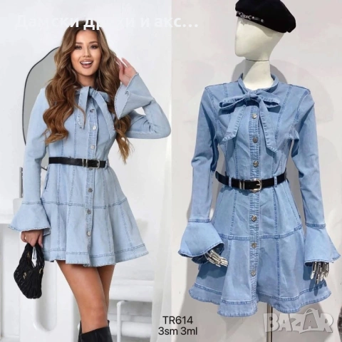 Хит дънкова рокля , снимка 2 - Рокли - 53227614