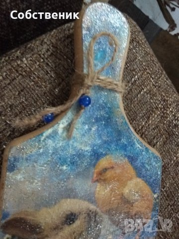 Декорирана дъска "Великден", снимка 5 - Декорация за дома - 38811374