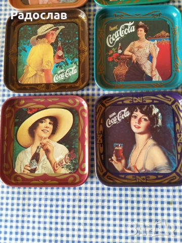 Coca-Cola стари италиански чинийки , снимка 3 - Колекции - 36105607