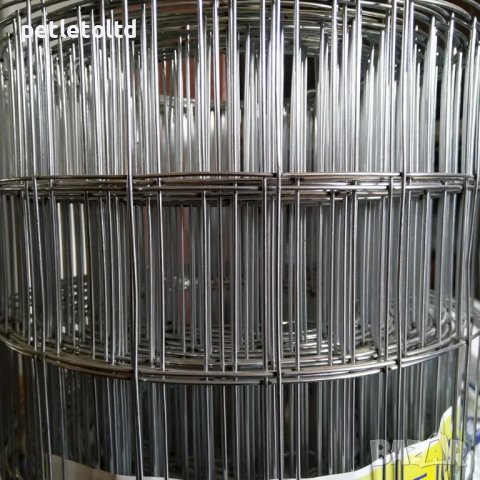 Мрежа поцинкована електро-заварена оградна с размер на карето 50 мм Х 75 мм / 150 см / 25 метра