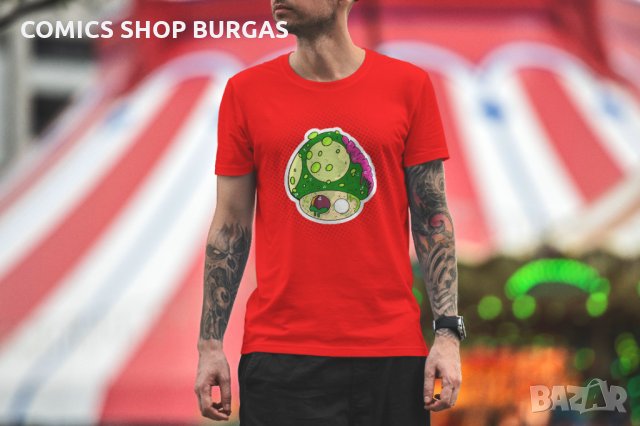 Мъжка тениска Super Mario - Mushroom , снимка 5 - Тениски - 35751209