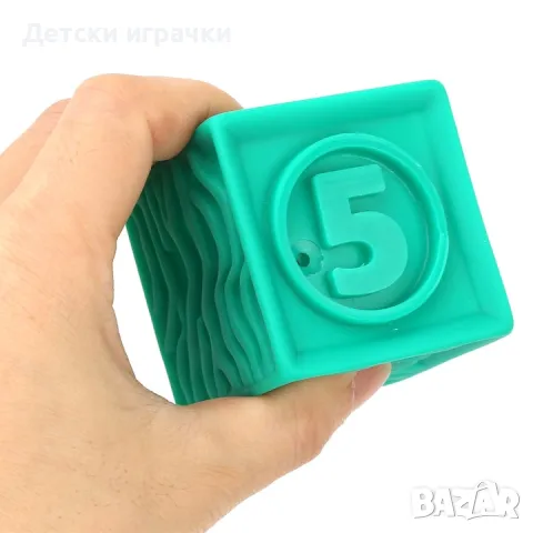 Гумени кубчета, сензорни, с животни, цифри, снимка 2 - Образователни игри - 50426469
