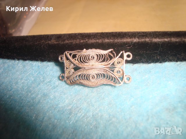 ЕЛЕМЕНТ от СТАРИННА ФИЛИГРАННА СРЕБЪРНА ВЪЗРОЖДЕНСКА ГРИВНА МАЙСТОРСКА РЪЧНА ИЗРАБОТКА 25897, снимка 3 - Антикварни и старинни предмети - 34753930