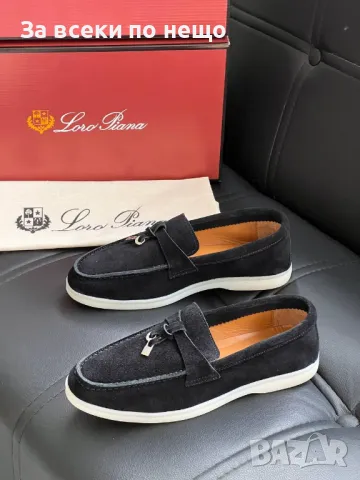 Loro Piana Дамски Черни Обувки Естествен Велур Лоро Пиана Код E239