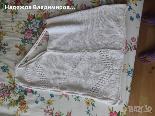 Плетена блуза с презрамки, снимка 5 - Потници - 33780342